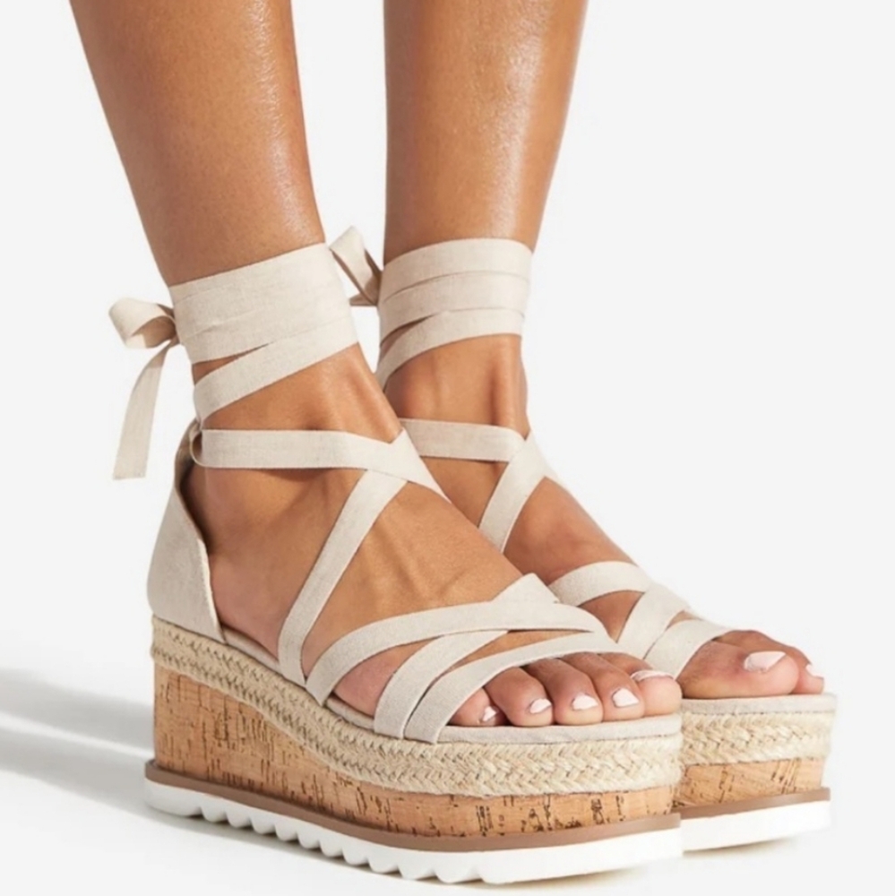 Tandice Lace Up Platform Wedge